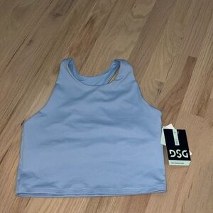 DSG - girls large daybreak blue shelf bra tank